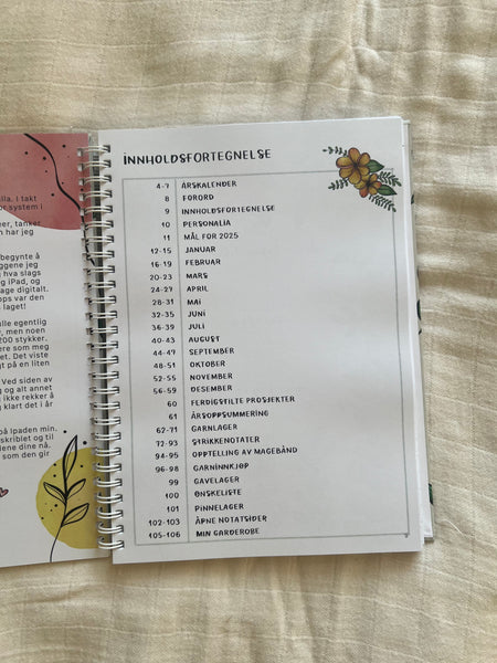 The Bullet Journal for Knitters 2025 - Norsk