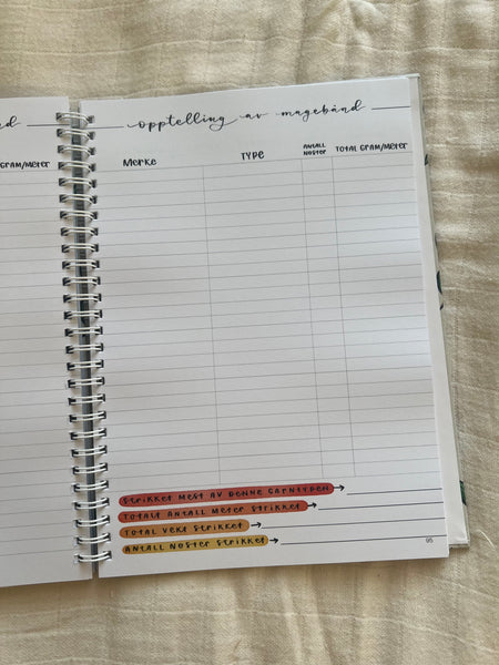 The Bullet Journal for Knitters 2025 - Norsk